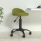 Scaun de bucătărie pivotant, verde deschis, catifea
