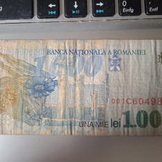 Bancnote romanesti 1000 Lei Mihai Eminescu