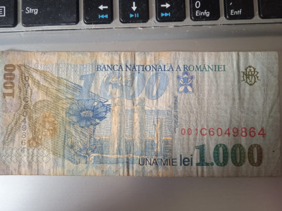 Bancnote romanesti 1000 Lei Mihai Eminescu foto