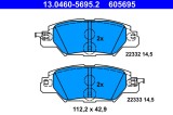 ATE 13.0460-5695.2 set placute frana,frana disc