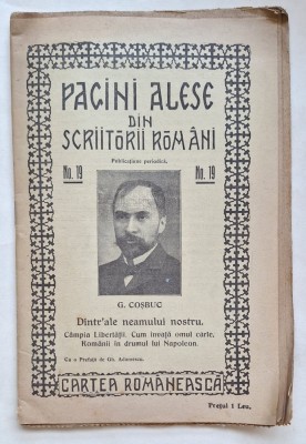 G. Coșbuc &amp;ndash; Pagini alese din scriitorii rom&amp;acirc;ni nr. 19 &amp;ndash; Cartea Rom&amp;acirc;nească, interbelic foto