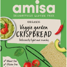 Crispbread crocante cu legume fara gluten Bio, 100g, Amisa