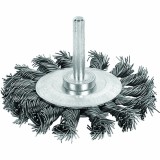 Perie circulara rotativa Raider 75 mm cu tija pentru bormasina