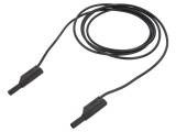 Cablu de măsurare 32A 4mm negru cu soclu axial HIRSCHMANN T&amp;M 934089100