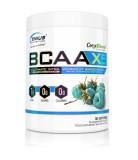 Aminoacizi pudra cu aroma de zmeura albastra BCAA-X5, 360g, Genius Nutrition