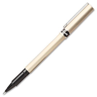 Pix roller Uni-Ball Deluxe Fine UB-12 , Negru, scriere eleganta si fina