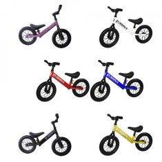 Bicicleta din metal, fara pedale, roti cauciuc foto