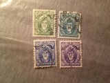 Serie mica Zanzibar 1952 Sultan Chalifa bin Harub 4 valori stampilate, Stampilat