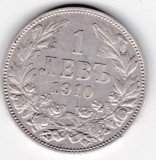 Bulgaria 1 lev leva 1910, Europa, Argint