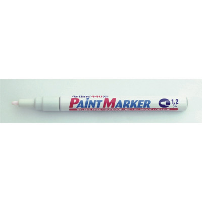 Marker Cu Vopsea Artline 440xf, Corp Metalic, Varf Rotund 1.2mm - Alb foto