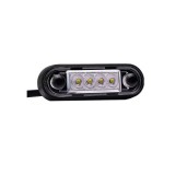 Lampa gabarit LED slim 84x27 mm, alba, 4 LED, montaj bullbar, Fristom FT-073B