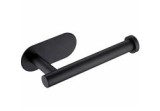 Suport h&acirc;rtie igienică, autoadeziv, oțel inoxidabil, negru, Oem