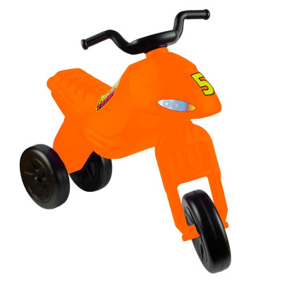 Motocicleta fara pedale, portocalie - ROBENTOYS foto
