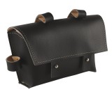 Borseta Bicicleta WAG Eco Piele, Prindere Cadru, Neagra - Genta Portbagaj Ciclism