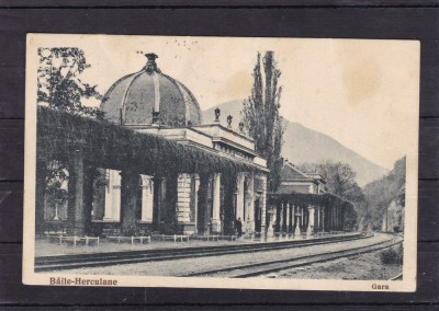 BANAT HERCULANE BAILE HERCULANE GARA CIRCULATA 1933 foto