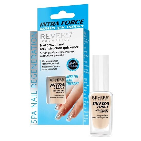 Ser profesional cu keratina, pentru reconstructia si cresterea unghiilor, Intra Force, Revers, 10ml