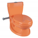 Cumpara ieftin Olita tip WC, cu sunet, Portocalie, 28x39x38 cm &ndash; Dolu