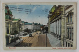 BUCURESTI , CALEA VICTORIEI SPRE POSTA , CARTE POSTALA , 1923