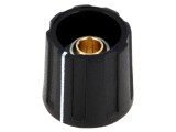 Buton rotativ negru cu indicator ABS 16mm