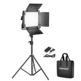 Neewer 660, panou de lumina LED, set studio cu 1 trepied, doua culori, CRI 97+, geanta transport si acumulator DC