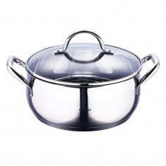 Cratita inox Gourmet Bergner, 4.5 l, capac sticla foto