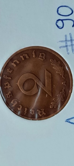 GERMANIA 2 PFENNIG 1937 A