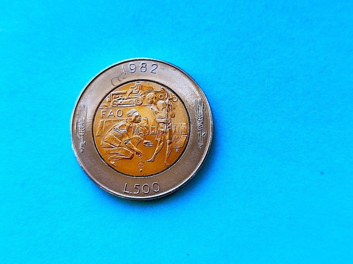 500 Lire 1982 San Marino-AUNC-in realitate arata bine!!