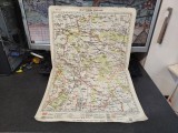 Chișinău, Orhei, Huși, Călărași, Stălinești, H&acirc;rjauca, Lăpușna, Cimișlia, H&acirc;ncești, Ialoveni, hartă color, scara 1:300.000, M.D. Moldoveanu, c. 1928