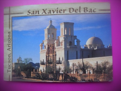 HOPCT 7867 SAN XAVIER DEL BAC-BISERICA-TUCSON ARIZONA -STAMPILOGRAFIE/FRANCATURA-SUA-AMERICA DE NORD -CIRCULATA foto