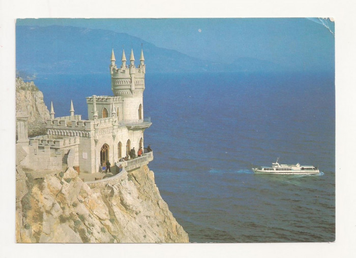 FA4 -Carte Postala- UCRAINA - Crimeea, Swallow&#039;s Nest, circulata 1989