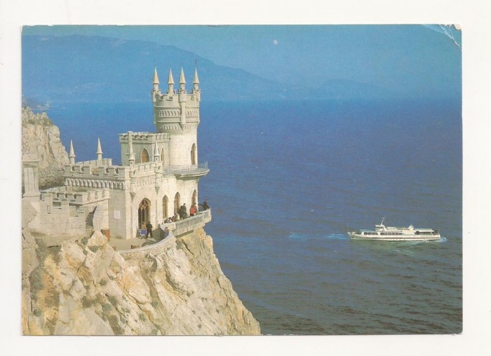 FA4 -Carte Postala- UCRAINA - Crimeea, Swallow&#039;s Nest, circulata 1989