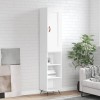 VidaXL Dulap &icirc;nalt, alb, 34,5x34x180 cm, lemn prelucrat 3200297