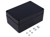 Carcasă universală BOXELEC - 85mm x 125mm x 56mm, ABS neagră