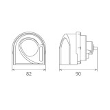 Claxon Electromagnetic, Tip Melc, 24V 3A Ton Jos, Design Light 138791 65GK24.100.02K