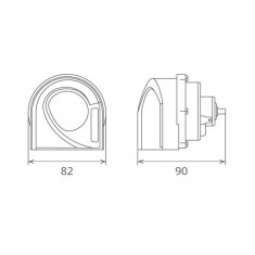 Claxon Electromagnetic, Tip Melc, 24v 3a Ton Jos, Design Light Seger 65GK24.100.02K