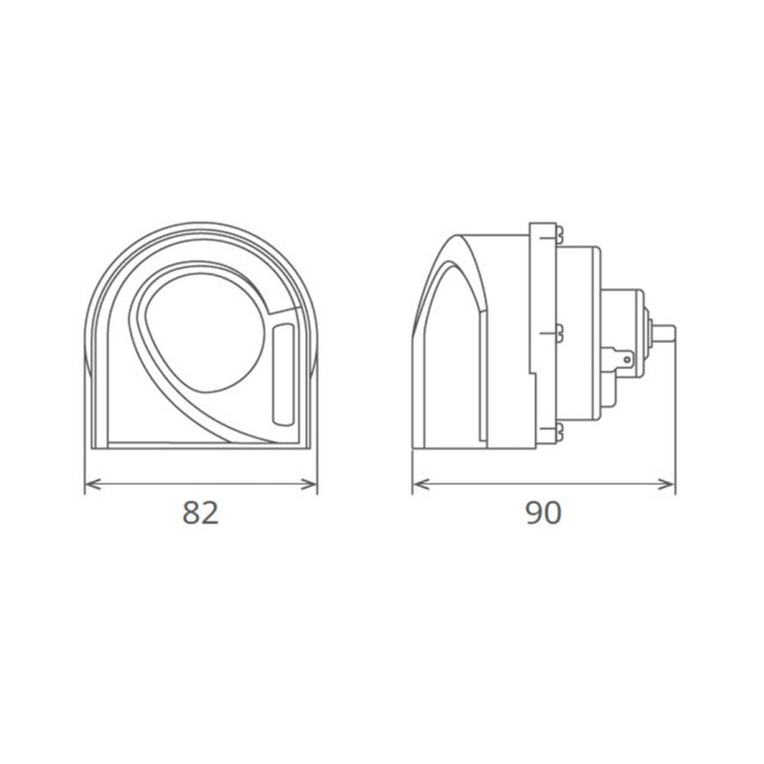 Claxon Electromagnetic, Tip Melc, 24v 3a Ton Jos, Design Light Seger 65GK24.100.02K