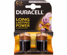 Baterii alcaline Duracell Duralock C / R14 2 Bucati / Set foto