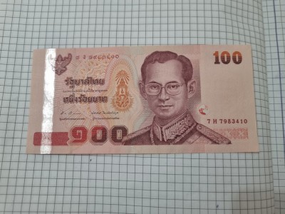 bancnota thailanda 100 b 2005 foto