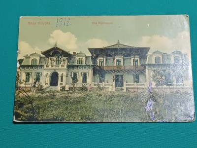 CARTE POȘTALĂ * BĂILE GOVORA* VILA PAULINESCU *1912 * foto
