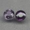 ~PERECHE SAFIRE NATURALE mov-roz NETRATATE 0,44 ct. Certificat Autenticitate !
