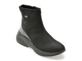 Ghete REMONTE negre, D6677, din material textil