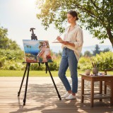 Sevalet pictura din aluminiu pentru exterior &ndash; Inaltime Reglabila 55&ndash;158 cm, Usor si Stabil