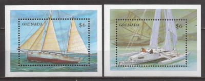 GRENADA NAVIGATIE CORABII ( 2 colite dantelate ) MNH foto