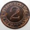 2.790 GERMANIA WEIMAR 2 REICHSPFENNIG 1936 D XF