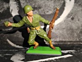 Britains Deetail American WWII 1/32 54 mm 1971 infanterist grenada