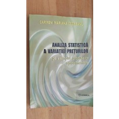 Analiza statistica a variatiei preturilor - Carmen Mariana Codreanu