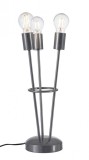 Veioza metal argintiu Torch 17x15x45 cm
