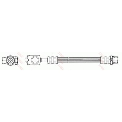 Furtun frana spate TRW, Audi A6 (C5), 1997-2005, A6 Avant (C5), 1997-2005; VW Passat (B5/B6), 1996-2005, partea stanga=dreapta, spate; puntea spate; foto