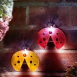 Lampa solara LED buburuza, galben/rosu, 100 x 88 x 60 mm, 2 buc/pachet, Garden Of Eden