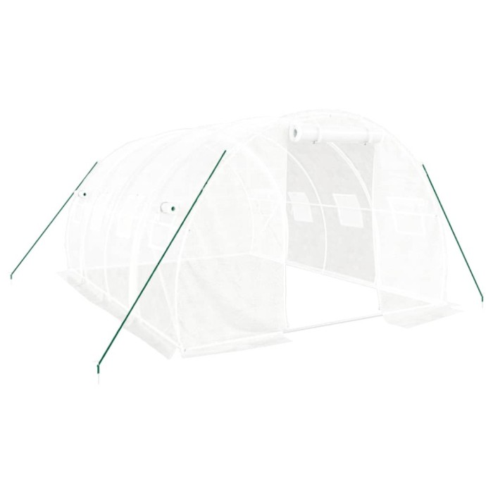 Sera cu cadru de otel, alba, 12 m&sup2;, 4x3x2 m